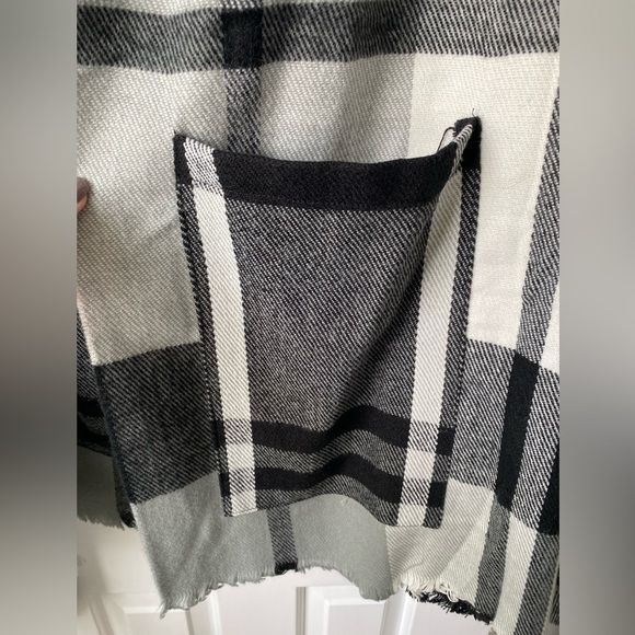 Buffalo Plaid Shawl Jacket OS - Picture 2 of 6